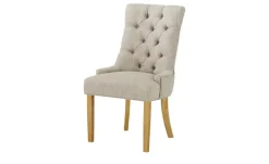 Polsterstuhl mit Holz-Beinen Hennig | kleine Armlehne