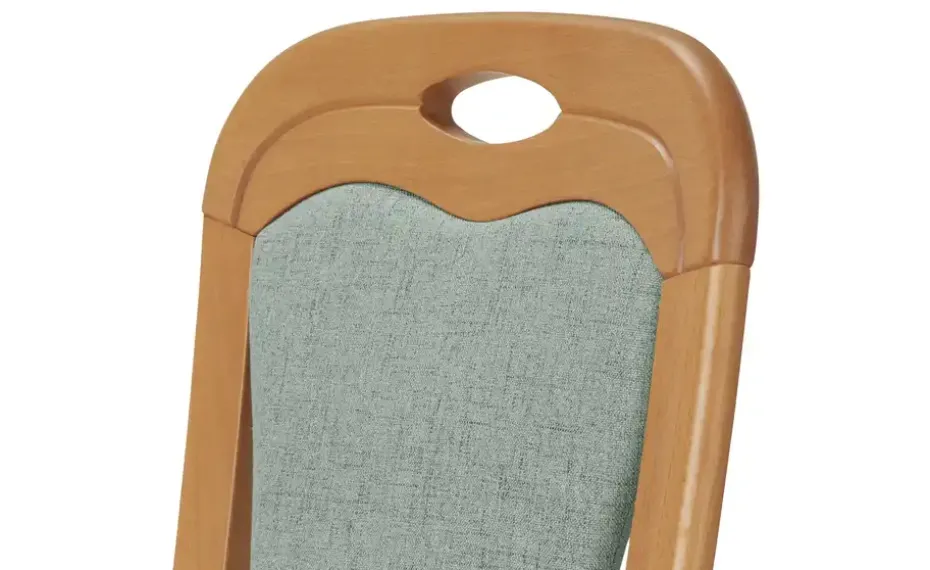 Polsterstuhl Senator | Aquablau, Griff, Armlehne