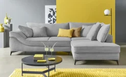 pop Ecksofa Trentino | Grau, rechts | Möbel Höffner