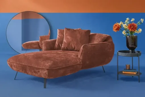 pop Longchair Relaxliege Ventus | Kupferfarben