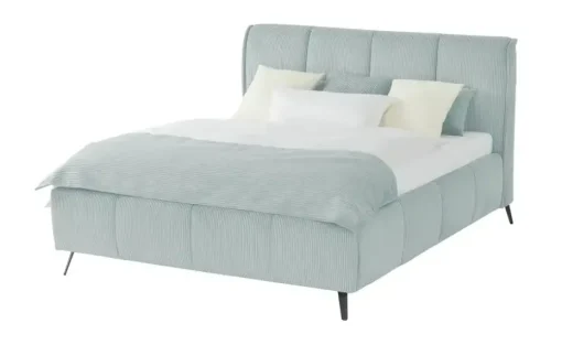 pop Polsterbett mit Bettkasten Pamela | 140 cm, Hellblau