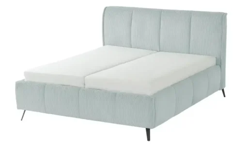 pop Polsterbett mit Bettkasten Pamela | 160 cm, Hellblau