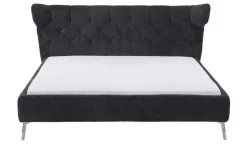 pop Polsterbettgestell Shaun | Schwarz, 160 cm