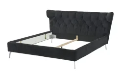 pop Polsterbettgestell Shaun | Schwarz, 160 cm