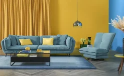 pop Sessel zweifarbig Cosy Cloudyflex | Petrol, Dunkelblau
