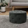 Pouf mit Stauraum Anna | Schwarz | Möbel Höffner