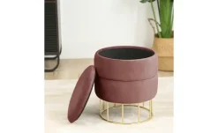 Pouf mit Stauraum Elisa | Pink | Möbel Höffner