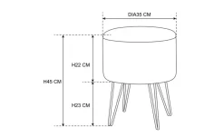 Pouf mit Stauraum Lelia | Bordeauxrot | Möbel Höffner