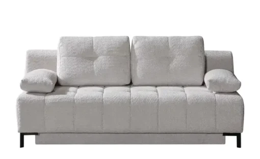 Querschläfer  aus Bouclé  Sammy | Silbergrau, 2 Armteilkissen