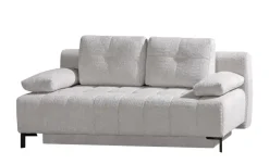 Querschläfer  aus Bouclé  Sammy | Silbergrau, 2 Armteilkissen