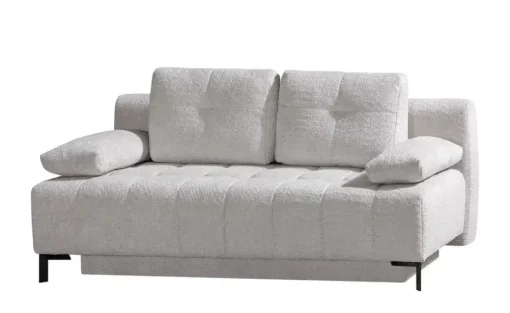 Querschläfer  aus Bouclé  Sammy | Silbergrau, 2 Armteilkissen