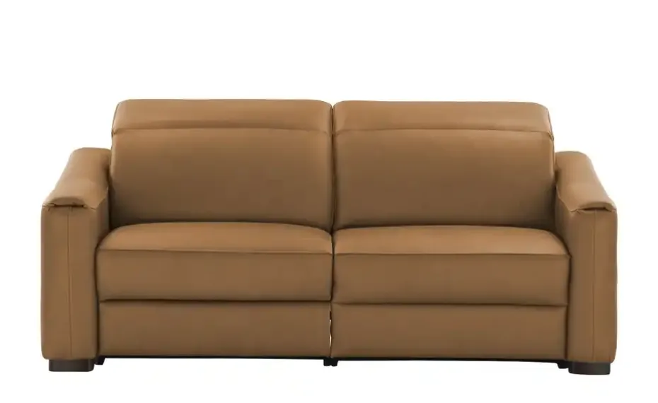 Ravensberger Werkstätten Einzelsofa Echlederbezug Corby | Cognacbraun, Relaxfunktion links