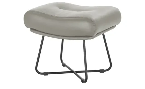 Ravensberger Werkstätten Hocker Leder RW Wing | Hellgrau
