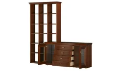 Regal-Sideboardkombination Cole | Cognacbraun, gebeizt