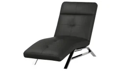 Relaxliege aus Leder Riva | Schwarz | Möbel Höffner