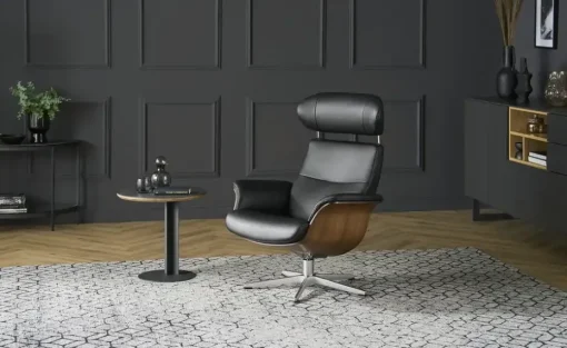 Relaxsessel  drehbar Timeout | Schwarz, 42 cm | Höffner