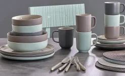Ritzenhoff & Breker Tafelservice, 8-teilig Jasper | Mintgrün, Weiß