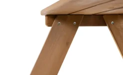 Roba Kindersitzgruppe Picknick for 4 | ohne Lehnen / mit Öffnung für Sonnenschirm, Teak