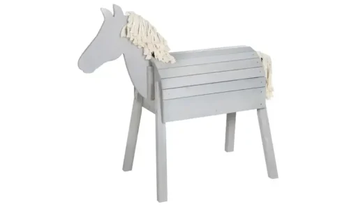 Roba Outdoorspielpferd | Grau, Sitzhöhe: ca, 70 cm