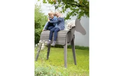 Roba Outdoorspielpferd | Grau, Sitzhöhe: ca, 89 cm
