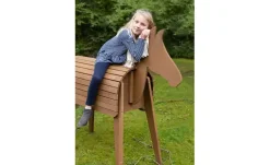 Roba Outdoorspielpferd | Teak, Sitzhöhe: ca, 89 cm