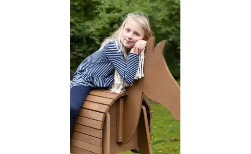 Roba Outdoorspielpferd | Teak, Sitzhöhe: ca, 89 cm