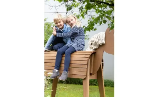 Roba Outdoorspielpferd | Teak, Sitzhöhe: ca, 89 cm