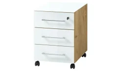 Rollcontainer GW-Monteria | Eiche (Nachbildung), Weiß