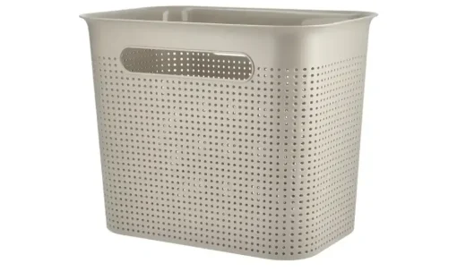 Rotho Aufbewahrungsbox BRISEN | Cappuccino, 7 Liter