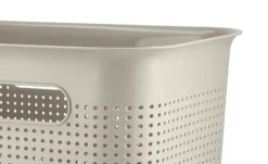 Rotho Aufbewahrungsbox BRISEN | Cappuccino, 7 Liter
