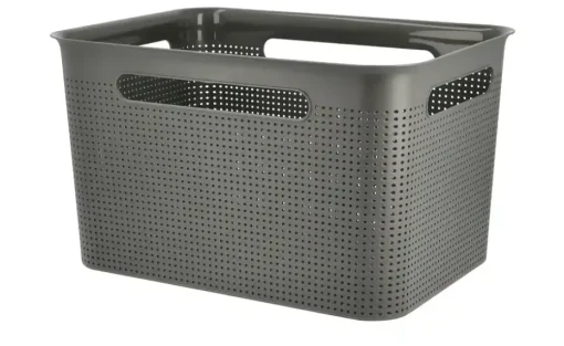 Rotho Aufbewahrungsbox BRISEN | Anthrazit, 16 Liter