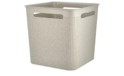 Rotho Aufbewahrungsbox BRISEN | Cappuccino, 18 Liter
