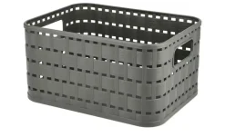 Rotho Aufbewahrungsbox COUNTRY | Anthrazit, A6 / 2 Liter
