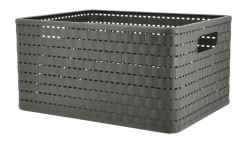 Rotho Aufbewahrungsbox COUNTRY | Anthrazit, A4 / 18 Liter