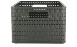 Rotho Aufbewahrungsbox COUNTRY | Anthrazit, A4 / 18 Liter