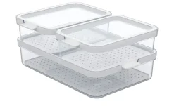 Rotho Kühlschrankorganizer-Set Cauma | 3 Stück