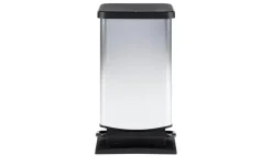 Rotho Treteimer  PASO | silberfarben, 40 l | Höffner