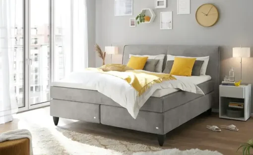RUF Boxspringbett Aurelia | Hellgrau, 160 cm | Höffner