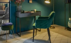 Samt-Armlehnenstuhl Heiner | Grün | Möbel Höffner