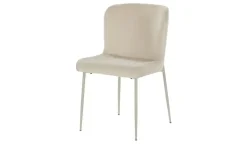 Samt-Polsterstuhl Emmeline | Beige | Möbel Höffner