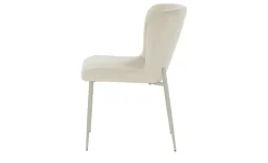 Samt-Polsterstuhl Emmeline | Beige | Möbel Höffner