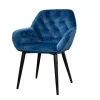Samt-Polsterstuhl Kiril | Blau | Möbel Höffner