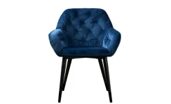 Samt-Polsterstuhl Kiril | Blau | Möbel Höffner
