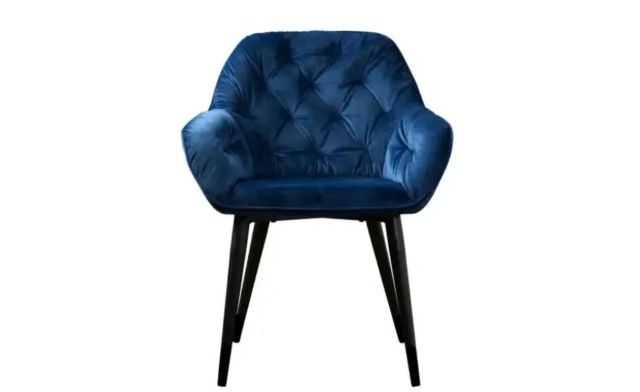 Samt-Polsterstuhl Kiril | Blau | Möbel Höffner
