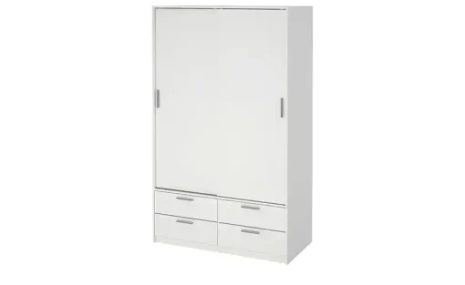 Schiebetürenschrank 2-türig Lewes | Weiß | Höffner