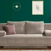 Schlafsofa aus Cord Luna | Cappuccino | Möbel Höffner