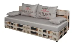 Schlafsofa Denny | Beige, Braun, Rot, Grundfunktion