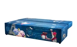 Schlafsofa Denny | Blau, mehrfarbig, Grundfunktion