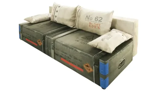 Schlafsofa Denny Basic | Grün, Beige, mehrfarbig, Grundfunktion