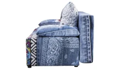 Schlafsofa Denny Premium | Denimblau, mehrfarbig, Erweiterte Funktion